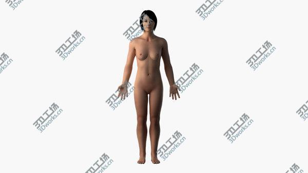 images/goods_img/20210312/Asian Female Skin, Skeleton And Muscles Rigged model/3.jpg